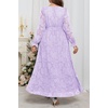 image:imagePlus Size Dresses Wedding Guest  Fall Semi Formal Floral Long Sleeve Wrap V Neck High Low Maxi Dress with Belt WomenLight Lavender