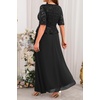 image:imagePlus Size Formal Dresses  Mother of The Bride Evening Gowns Wedding Guest Sequin Lace Bodice Long Dress WomenBlack