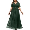 image:imagePlus Size Green Formal Dresses Ball Evening Gown Prom Mother of Bride Holiday Party Ball Wedding Guest Curvy Sequin Maxi