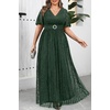 image:imagePlus Size Green Formal Dresses Ball Evening Gown Prom Mother of Bride Holiday Party Ball Wedding Guest Curvy Sequin Maxi