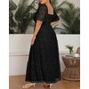 image:imagePlus Size Wedding Dress Bride Boho Lace Formal Square Neck Ruffle Sleeves Long Dresses for Curvy WomenBlack