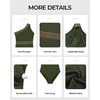image:imageTalisea One Shoulder One Piece Swimsuits  Women Tummy Control Bathing Suit with Tie Knot Swimwear Full CoverageArmy Green With Gold Trim