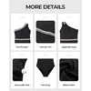 image:imageTalisea One Shoulder One Piece Swimsuits  Women Tummy Control Bathing Suit with Tie Knot Swimwear Full CoverageBlack With Colorful Trim