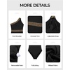 image:imageTalisea One Shoulder One Piece Swimsuits  Women Tummy Control Bathing Suit with Tie Knot Swimwear Full CoverageBlack With Gold Trim