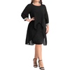 image:imageTalisea Plus Size Cocktail Dress  Elegant Chiffon Cape 34 Sleeves Glitter Evening Party Wedding Guest Dresses Women FormalBlack