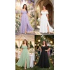 image:imageTalisea Plus Size Formal Dresses  Off Shoulder Chiffon High Slit Ruffle Wedding Guest Bridesmaid Prom Evening DressBlack