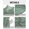 image:imageTalisea Plus Size Summer Dresses  Casual Beach Eyelet Sleeveless Tank V Neck Button Down Swing Short Sundress Pockets WomenGray Green