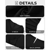 image:imageTalisea Plus Size Wedding Guest Dress  Women Chiffon Cape Semi Formal Cocktail Party Bodycon DressesBlack