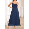 image:imageTalisea Summer Wedding Guest Dress Spaghetti Strap Formal Spring Cocktail Party Elegant A Line Long Maxi Dresses Slit WomenNavy Blue