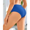 image:imageTalisea Women Full Coverage Bikini Bottom  V Cut Bathing Suit Bottoms Mid Waist Twist Front Swimsuit Bottom Swimwear 2025Blue