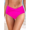 image:imageTalisea Women Full Coverage Bikini Bottom  V Cut Bathing Suit Bottoms Mid Waist Twist Front Swimsuit Bottom Swimwear 2025Hot Pink
