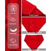 image:imageTalisea Women Full Coverage Bikini Bottom  V Cut Bathing Suit Bottoms Mid Waist Twist Front Swimsuit Bottom Swimwear 2025Red