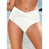 image:imageTalisea Women Full Coverage Bikini Bottom  V Cut Bathing Suit Bottoms Mid Waist Twist Front Swimsuit Bottom Swimwear 2025White