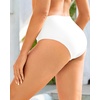 image:imageTalisea Women Full Coverage Bikini Bottom  V Cut Bathing Suit Bottoms Mid Waist Twist Front Swimsuit Bottom Swimwear 2025White