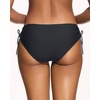 image:imageTalisea Womens Low Rise Bikini Bottoms  Side Tie Bathing Suit Swim Bottom Ruched Swimsuits SwimwearBlack