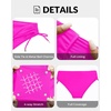 image:imageTalisea Womens Low Rise Bikini Bottoms  Side Tie Bathing Suit Swim Bottom Ruched Swimsuits SwimwearHot Pink