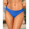 image:imageTalisea Womens Low Rise Bikini Bottoms  Side Tie Bathing Suit Swim Bottom Ruched Swimsuits SwimwearRoyal Blue