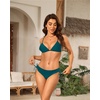image:imageTalisea Womens Low Rise Bikini Bottoms  Side Tie Bathing Suit Swim Bottom Ruched Swimsuits SwimwearTeal
