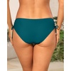 image:imageTalisea Womens Low Rise Bikini Bottoms  Side Tie Bathing Suit Swim Bottom Ruched Swimsuits SwimwearTeal