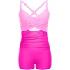 image:imageTalisea Womens One Piece Swimsuit with Shorts Boyshorts Boyleg 2025 Cutout Bathing Suit Criss Cross SwimwearPink