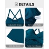 image:imageTalisea Womens One Piece Swimsuit with Shorts Boyshorts Boyleg 2025 Cutout Bathing Suit Criss Cross SwimwearTeal