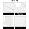 image:imageTalisea Womens Plus Size Floral Lace Wedding Boho Dress Flowy Smocked Tiered Maxi DressWhite