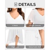 image:imageTalisea Womens Plus Size Long Dress Chiffon High Low Split Ruffle Evening Bridesmaid Wedding Guest Formal Maxi DressesWhite