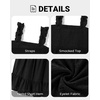 image:imageTalisea Womens Plus Size Summer Dresses  Casual Eyelet Square Neck Sleeveless Smocked Ruffle ALine Cute Short SundressBlack