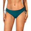 image:imageTalisea Womens Low Rise Bikini Bottoms  Side Tie Bathing Suit Swim Bottom Ruched Swimsuits SwimwearTeal