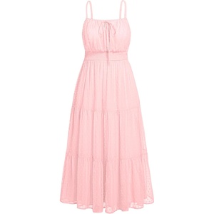 image:imagePlus Size Summer Dresses  Boho Maxi Sundress with Pockets Spaghetti Strap Long Casual Sun Dress for Vacation and BeachPink