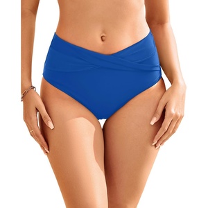 image:imageTalisea Women Full Coverage Bikini Bottom  V Cut Bathing Suit Bottoms Mid Waist Twist Front Swimsuit Bottom Swimwear 2025Blue
