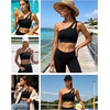 image:imageTalisea Women One Shoulder Bikini Top  Keyhole Swim Tops Only Padded Swimsuit Bra 2025 Bathing SuitBlack