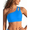 image:imageTalisea Women One Shoulder Bikini Top  Keyhole Swim Tops Only Padded Swimsuit Bra 2025 Bathing SuitBlue