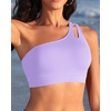 image:imageTalisea Women One Shoulder Bikini Top  Keyhole Swim Tops Only Padded Swimsuit Bra 2025 Bathing SuitLavender