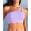 image:imageTalisea Women One Shoulder Bikini Top  Keyhole Swim Tops Only Padded Swimsuit Bra 2025 Bathing SuitLavender