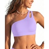 image:imageTalisea Women One Shoulder Bikini Top  Keyhole Swim Tops Only Padded Swimsuit Bra 2025 Bathing SuitLavender