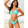image:imageWomen Triangle Bikini Top Only 2025 String Halter Sexy Swimsuit Bathing Suit TopAqua