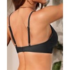 image:imageWomen Underwire Bikini Top  Push Up Twist Front Swimsuit Top Only 2025 Padded Bra Bathing SuitBlack