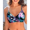 image:imageWomen Underwire Bikini Top  Push Up Twist Front Swimsuit Top Only 2025 Padded Bra Bathing SuitColorful Floral