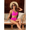 image:imageWomen Underwire Bikini Top  Push Up Twist Front Swimsuit Top Only 2025 Padded Bra Bathing SuitPink