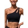 image:imageTalisea Women One Shoulder Bikini Top  Keyhole Swim Tops Only Padded Swimsuit Bra 2025 Bathing SuitBlack