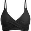 image:imageWomen Underwire Bikini Top  Push Up Twist Front Swimsuit Top Only 2025 Padded Bra Bathing SuitBlack
