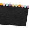 image:imageHigh Waisted Bandeau Bikini Set  Women Strapless Two Piece Swimsuits Ribbed Longline Full Coverage Bathing Suits SwimwearFloralblack