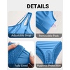 image:imageHigh Waisted Ribbed Bikini Swimsuit  Women Two Piece Bathing Suit One Shoulder Swimwear 2025Royal Blue