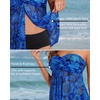 image:imageTalisea Women Bandeau Tankini Top Only Mesh Strapless Swimsuits Top Halter Flyaway Bathing Suits No BottomBlue Paisley