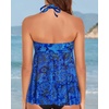 image:imageTalisea Women Bandeau Tankini Top Only Mesh Strapless Swimsuits Top Halter Flyaway Bathing Suits No BottomBlue Paisley