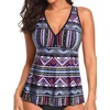 image:imageTalisea Women Bandeau Tankini Top Only Mesh Strapless Swimsuits Top Halter Flyaway Bathing Suits No BottomRacerback Tribal