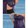 image:imageTalisea Women Bandeau Tankini Top Only Mesh Strapless Swimsuits Top Halter Flyaway Bathing Suits No BottomStarry Sky