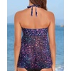 image:imageTalisea Women Bandeau Tankini Top Only Mesh Strapless Swimsuits Top Halter Flyaway Bathing Suits No BottomStarry Sky