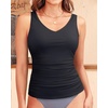 image:imageTankini Swim Top Only  Tummy Control Bathing Suit Top Modest Swimsuit Top No BottomBlack